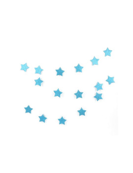 Guirlande étoile glitter bleu