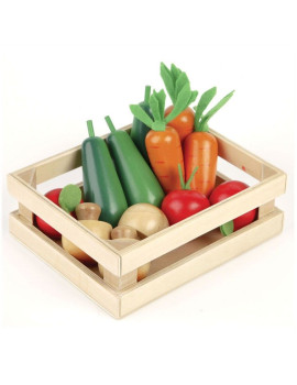 Caisse de légumes pour Jouer à la marchande Dinette en bois Tildo