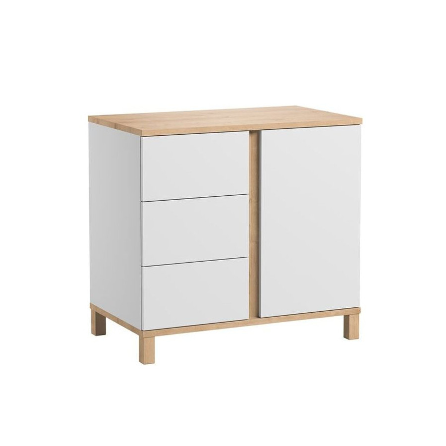 Commode 3 tiroirs Altitude Blanc