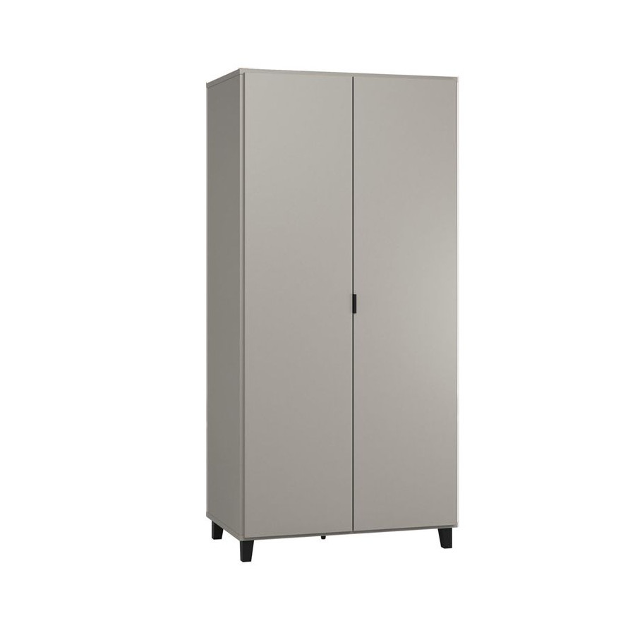 Armoire enfant 2 portes Simple Gris