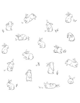 Papier peint Petits lapins