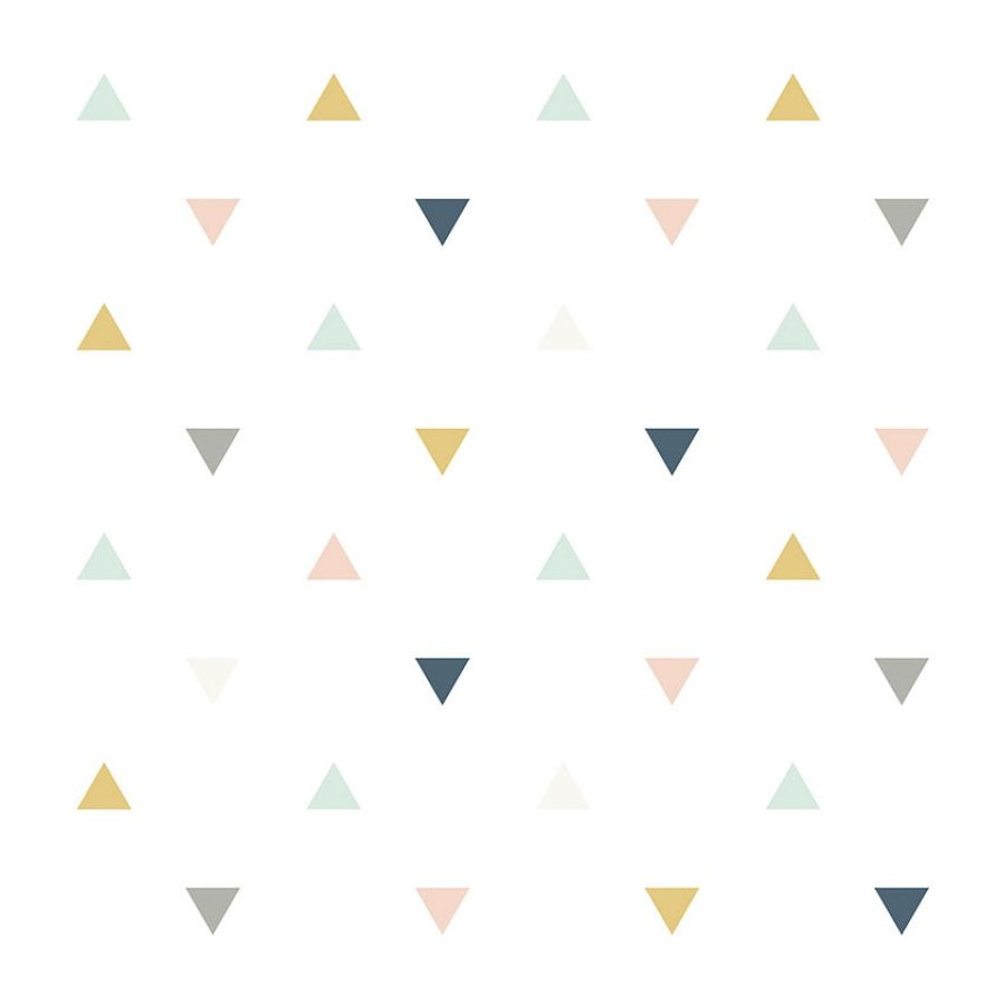 Papier peint Motifs triangles pastels