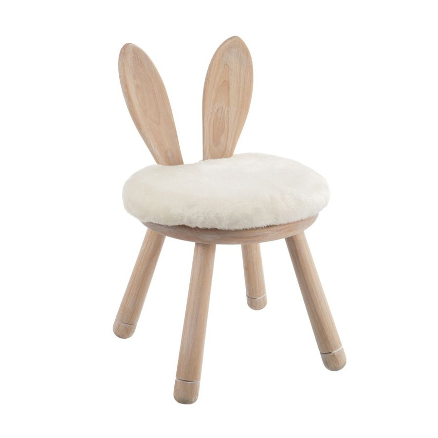 Chaise Lapin Bois Naturel