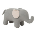 Éléphant Géant coton gris et écru