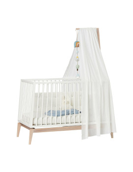 Ciel de lit bébé Linea blanc