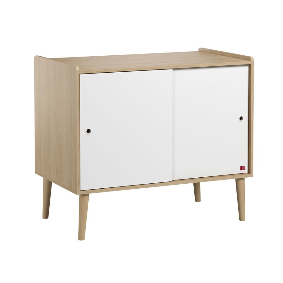 Commode à langer Retro bois blanc Vox