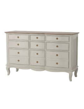 Commode Maddy beige - 9 tiroirs