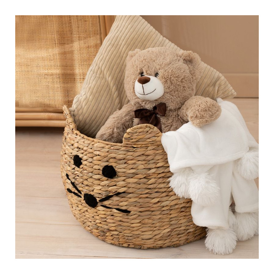 Set de 2 paniers Teddy en rotin