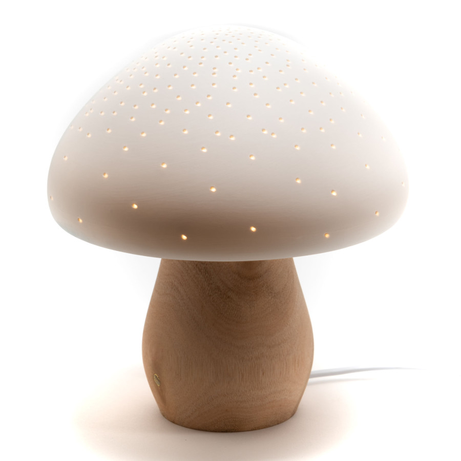 Lampe de Chevet Veilleuse Enfant Champignon LED Rechargeable 25cm - Lampe  D'extérieur