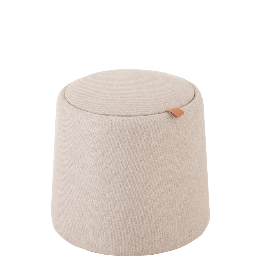 Tabouret coffre boîte jouet pouf rangement enfant jaune