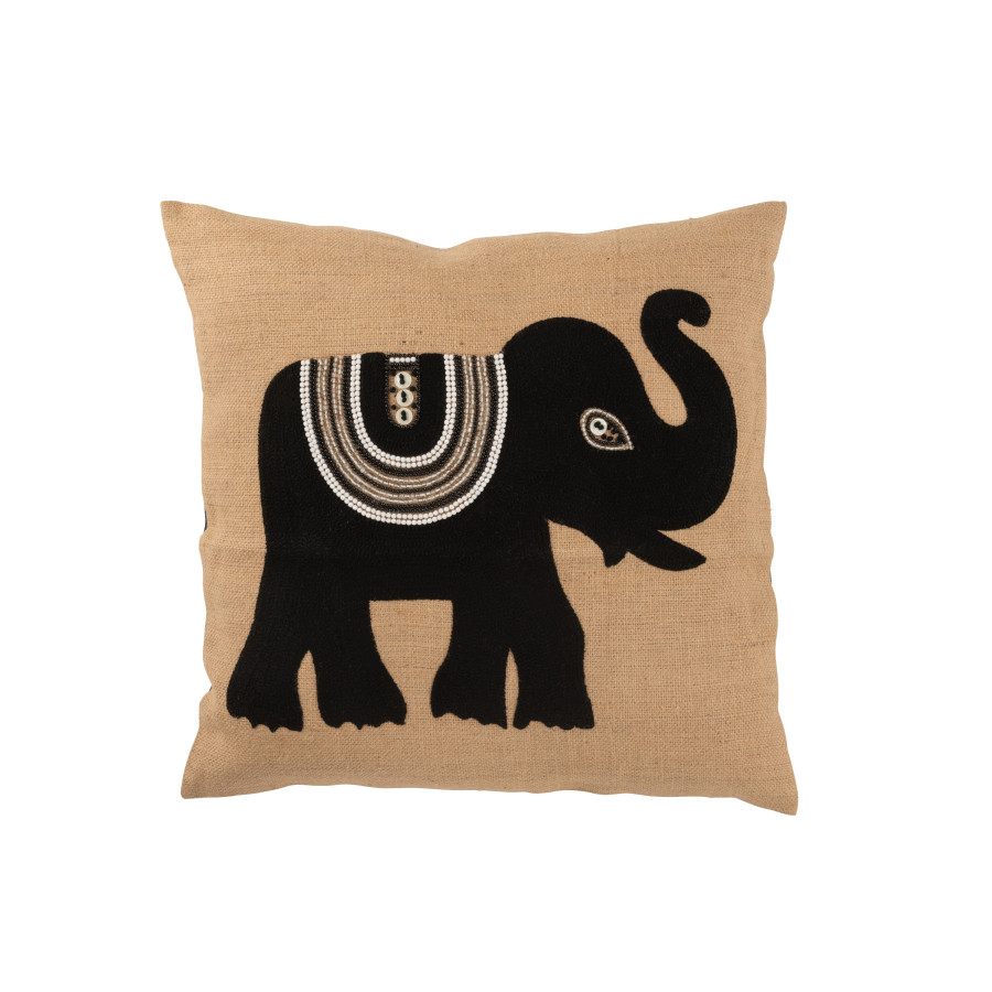 Coussin noir, coussin noir et blanc, coussin beige et noir, coussin noir et  blanc design