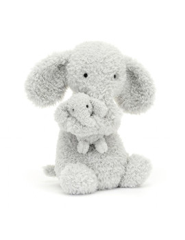 Peluche éléphant - Huddles Grey Elephant
